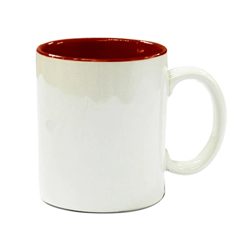 TAZA 11 OZ INTERIOR COLOR ROJO OSCURO