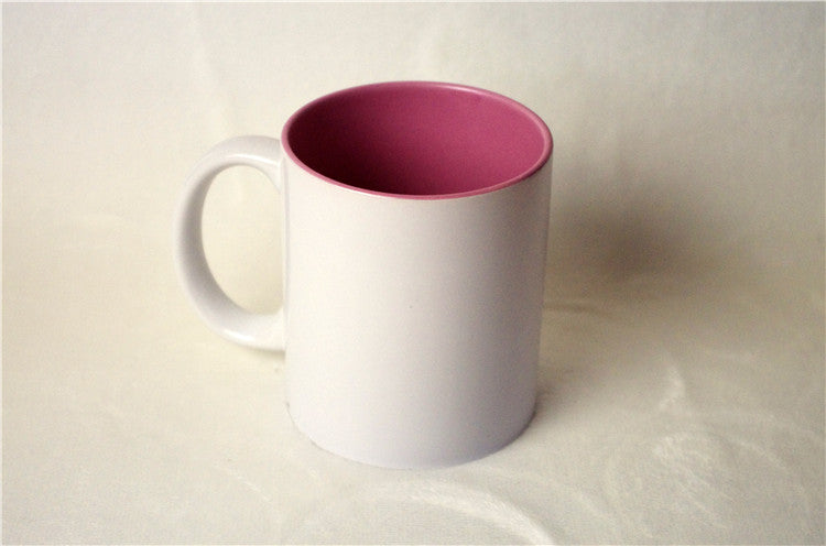 Taza de color interno y asa de color rosa 11 oz – Un toque sútil de color -  Blue Heat