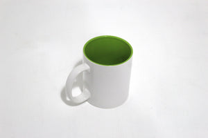 TAZA 11 OZ INTERIOR COLOR VERDE