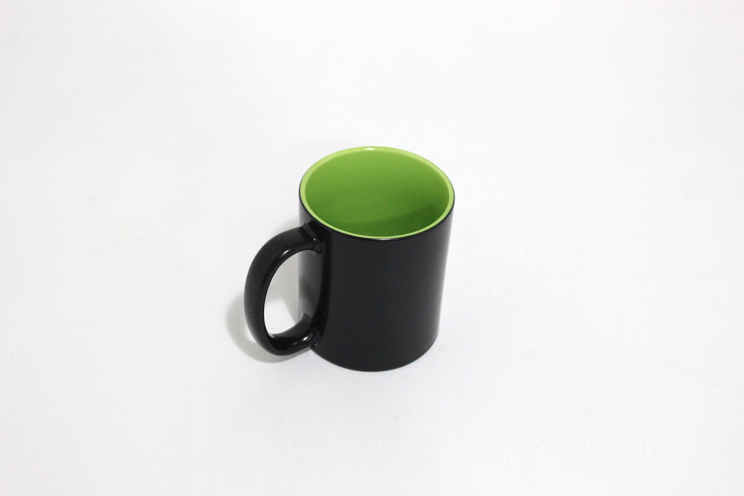 TAZA MAGICA 11 OZ INTERIOR COLOR VERDE